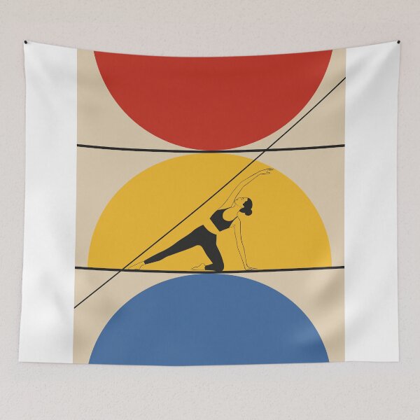 Item preview, Pilates Art Print | Bauhaus Fitness Art | Mid Century Modern Decor | Pilates Lover Gift designed and sold by Studio pod Burom.