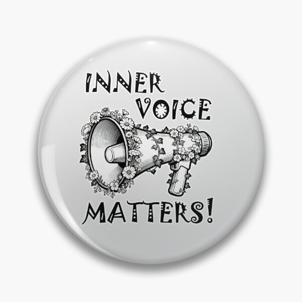 Item preview, Self Talk - Inner Voice Matters, Vintage Floral Megaphone Mental Health Awareness designed and sold by Ideeplyfeltit.