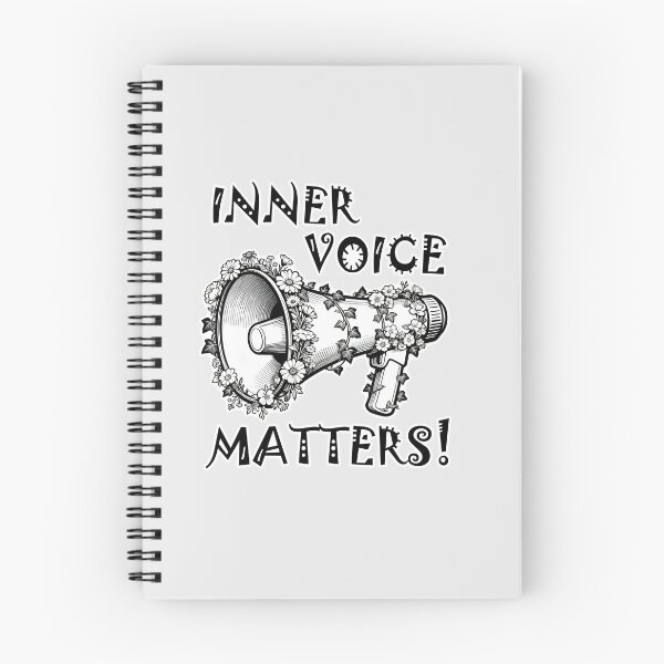 Item preview, Self Talk - Inner Voice Matters, Vintage Floral Megaphone Mental Health Awareness designed and sold by Ideeplyfeltit.