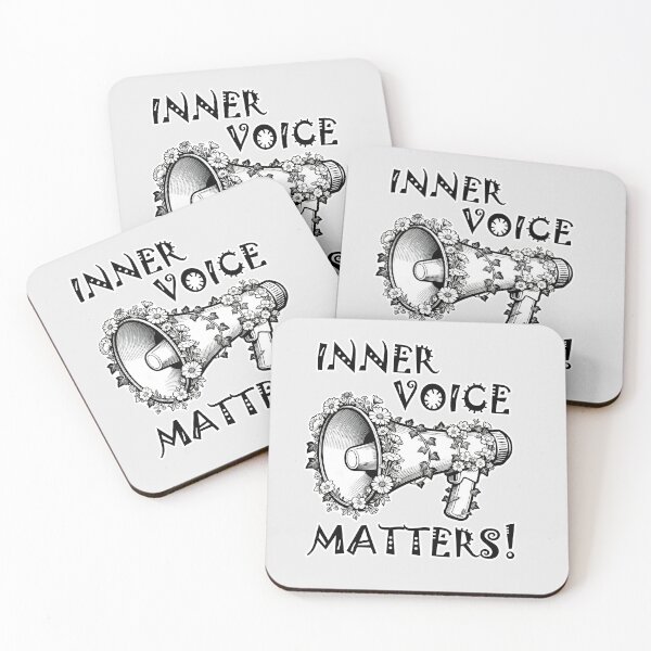 Item preview, Self Talk - Inner Voice Matters, Vintage Floral Megaphone Mental Health Awareness designed and sold by Ideeplyfeltit.