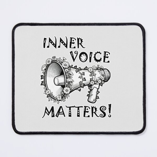 Item preview, Self Talk - Inner Voice Matters, Vintage Floral Megaphone Mental Health Awareness designed and sold by Ideeplyfeltit.
