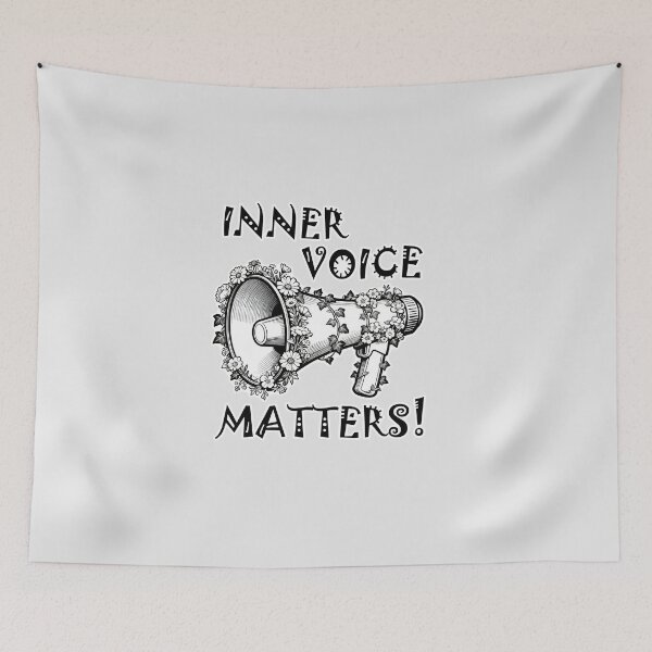 Item preview, Self Talk - Inner Voice Matters, Vintage Floral Megaphone Mental Health Awareness designed and sold by Ideeplyfeltit.