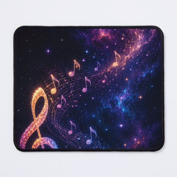 Item preview, Music Notes Galaxy – Cosmic Music Treble Clef Art designed and sold by GrafiXT.