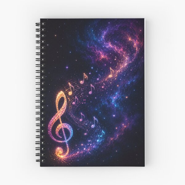 Item preview, Music Notes Galaxy – Cosmic Music Treble Clef Art designed and sold by GrafiXT.