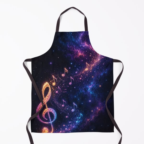 Item preview, Music Notes Galaxy – Cosmic Music Treble Clef Art designed and sold by GrafiXT.