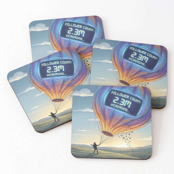 Item preview, Social Media Follower Count Giant Hot Air Balloon designed and sold by Michaelragheb.