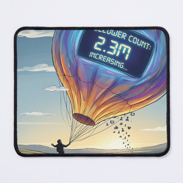 Item preview, Social Media Follower Count Giant Hot Air Balloon designed and sold by Michaelragheb.