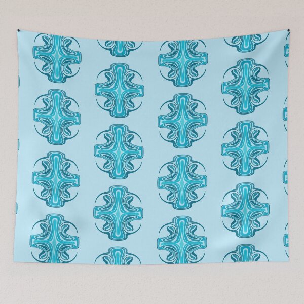 Item preview, Liquid Teal Cross Emblem designed and sold by LittleHappiness by Kamollak .