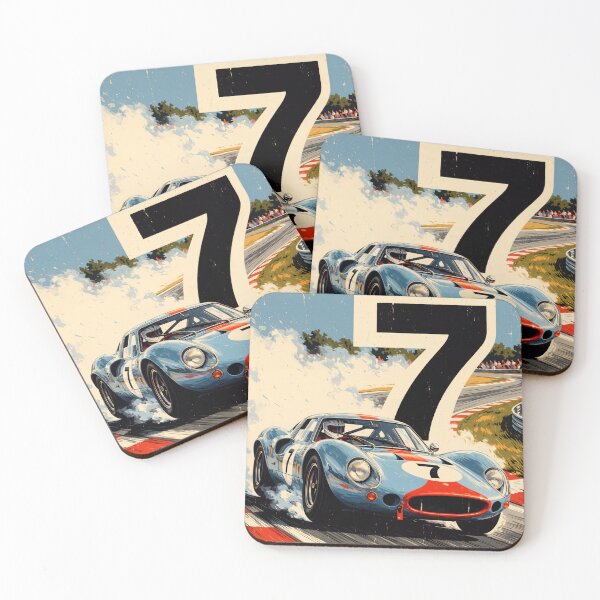 Item preview, Vintage 1960's Race Car Number 7 designed and sold by Synthartik.