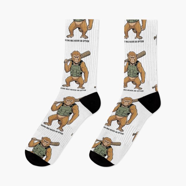 Item preview, Tactical Monkey Hiding Was Never An Option Funny Ape Combat Baseball Bat Humor designed and sold by raedattia.