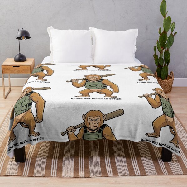 Item preview, Tactical Monkey Hiding Was Never An Option Funny Ape Combat Baseball Bat Humor designed and sold by raedattia.