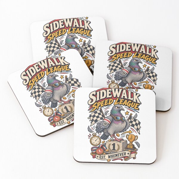 Item preview, Sidewalk Speed League Racing Pigeon designed and sold by Trendy-Artistry.