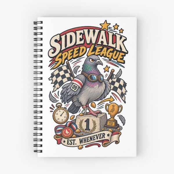 Item preview, Sidewalk Speed League Racing Pigeon designed and sold by Trendy-Artistry.