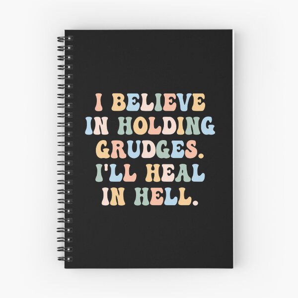 Item preview, I Believe In Holding Grudges I'Ll Heal In Hell Rainbow Heart  designed and sold by mary-curtis.