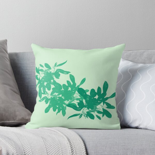 Item preview, Minimalist Green Leaves Pattern designed and sold by LittleHappiness by Kamollak .
