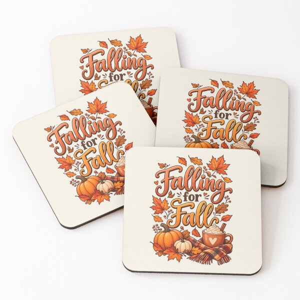 Item preview, Falling for Fall – Cozy Autumn Pumpkin & Coffee designed and sold by blankTeeShirt.