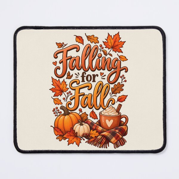 Item preview, Falling for Fall – Cozy Autumn Pumpkin & Coffee designed and sold by blankTeeShirt.