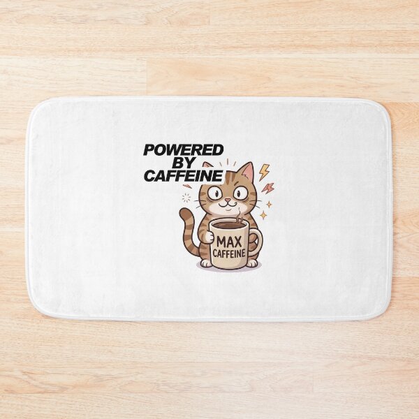 Item preview, Powered by caffeine designed and sold by aimicat.