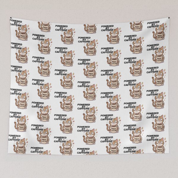 Item preview, Powered by caffeine designed and sold by aimicat.