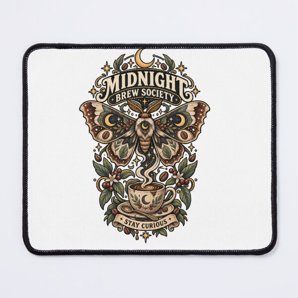 Item preview, Midnight Brew Society Coffee Moth designed and sold by Trendy-Artistry.