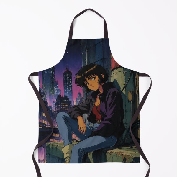 Item preview, Retro Cyberpunk Anime Rooftop Rebel designed and sold by bapupa.