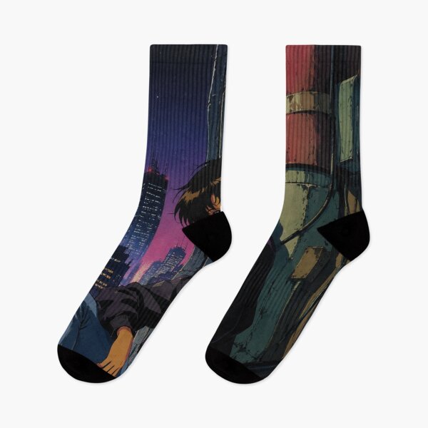 Item preview, Retro Cyberpunk Anime Rooftop Rebel designed and sold by bapupa.