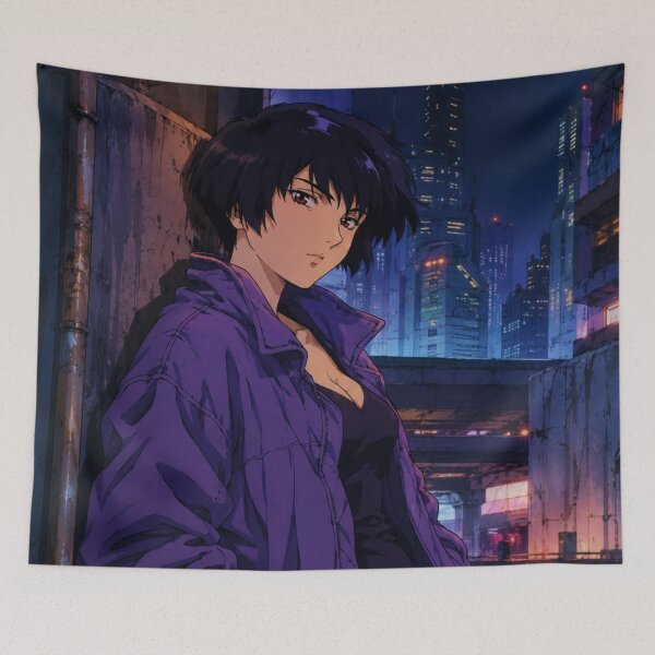 Item preview, Retro Cyberpunk Anime Neon Drifter designed and sold by bapupa.