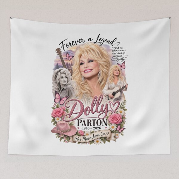 Item preview, Dolly Parton Memorial Tribute Forever a Legend Vintage Country Music designed and sold by DibriFine.