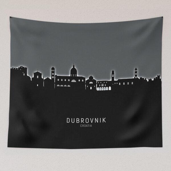 Item preview, Dubrovnik Croatia Skyline designed and sold by ArtPrints.