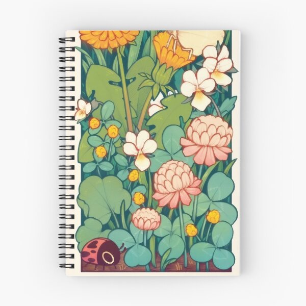 Item preview, Wildflowers and Butterfly Botanical Illustration - Clover & Dandelion Art Print designed and sold by Billy Morfo™.