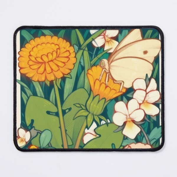 Item preview, Wildflowers and Butterfly Botanical Illustration - Clover & Dandelion Art Print designed and sold by Billy Morfo™.