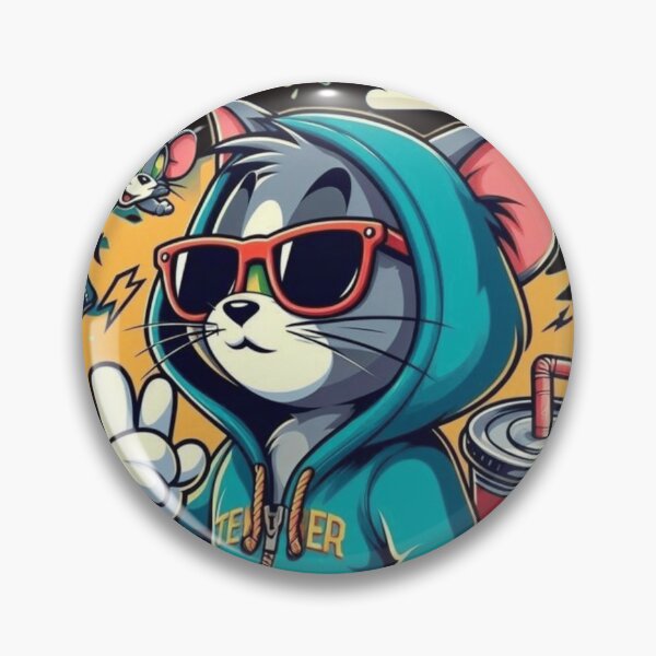 Item preview, Streetwear Cartoon Cat and Mouse Retro Design designed and sold by RajDeals.