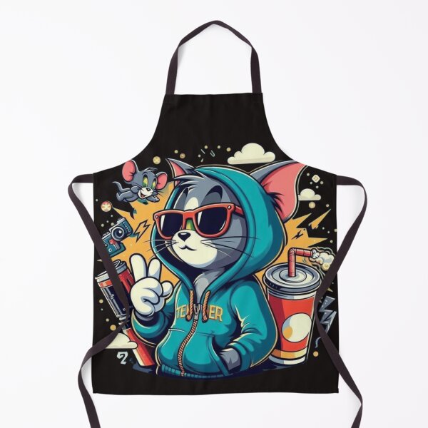 Item preview, Streetwear Cartoon Cat and Mouse Retro Design designed and sold by RajDeals.