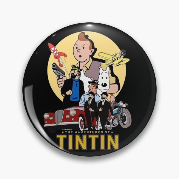 Item preview, The Adventures of Tintin Retro Vintage Poster designed and sold by Epicfunchart.