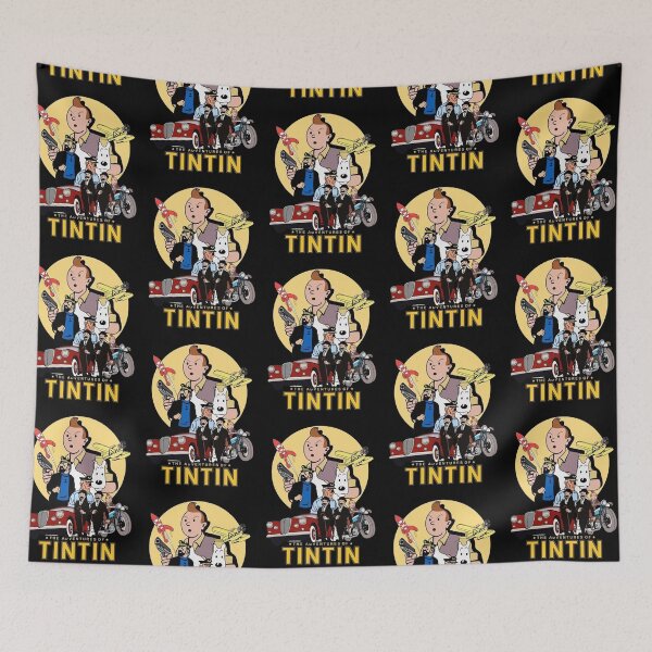 Item preview, The Adventures of Tintin Retro Vintage Poster designed and sold by Epicfunchart.