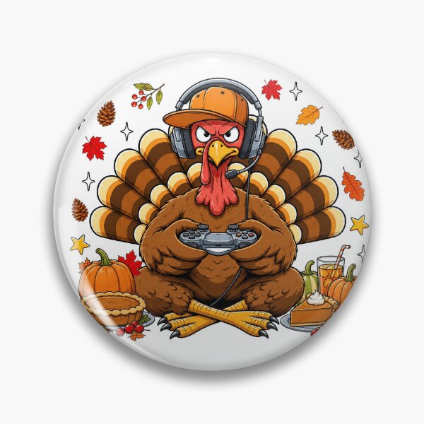 Item preview, Thanksgiving Gamer Turkey Video Game Autumn designed and sold by varin-studio.