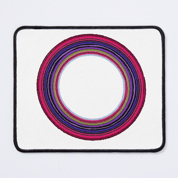 Item preview, Vibrant Rainbow Endless Circles Abstract Line Art designed and sold by LittleHappiness by Kamollak .