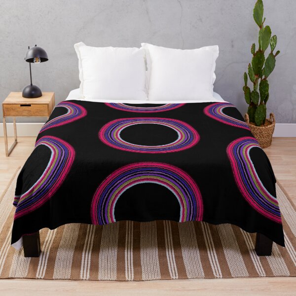 Item preview, Vibrant Rainbow Endless Circles Abstract Line Art designed and sold by LittleHappiness by Kamollak .