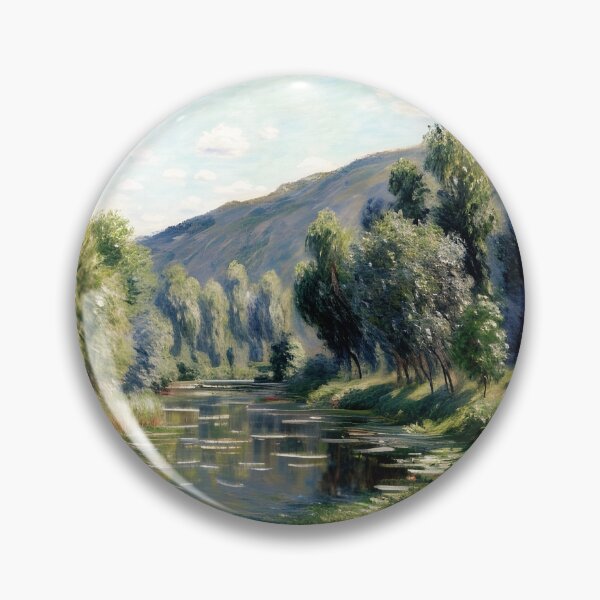 Item preview, The Arm of the Seine at Jeufosse designed and sold by artdesignsnow.