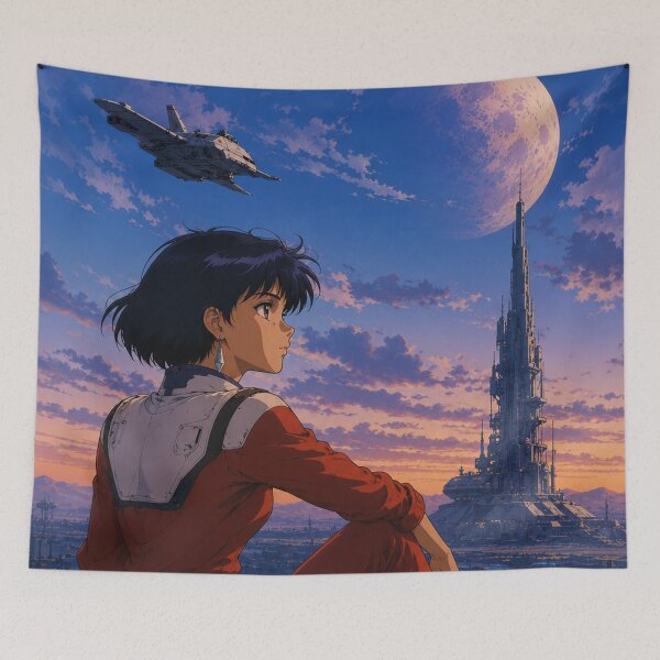 Item preview, Retro Sci-Fi Anime Pilot  designed and sold by bapupa.