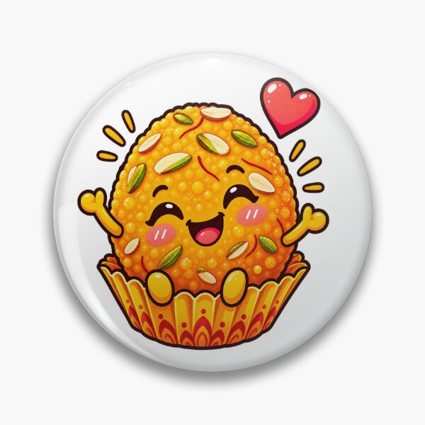 Item preview, Ladoo Love – Cute Diwali Sweet Cartoon Design | Indian Festival Dessert designed and sold by Globalcitytees.