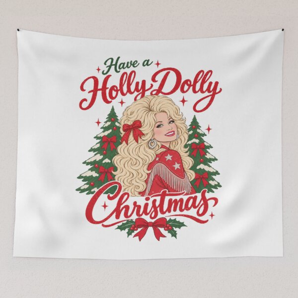 Item preview, Have A Holly Dolly Christmas Country Music designed and sold by DibriFine.