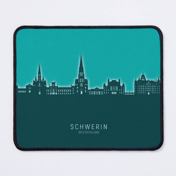 Item preview, Schwerin Germany Skyline designed and sold by ArtPrints.