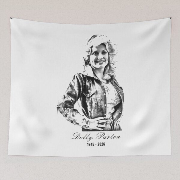 Item preview, In Memorial Dolly Parton  Retro Dark designed and sold by DibriFine.