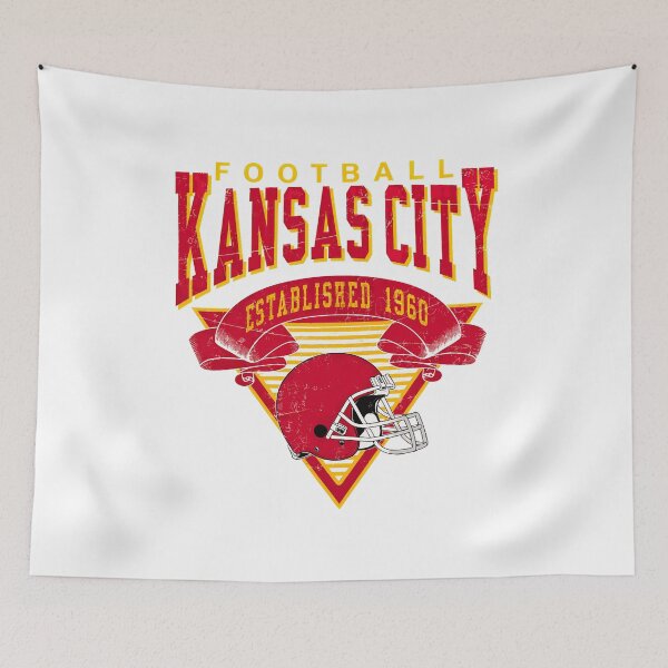 Item preview, KC Football Vintage Established Retro Fan designed and sold by aoMarlowe.