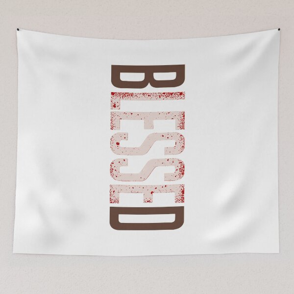 Item preview, Blessed Vertical Distressed Graphic designed and sold by iccouturier.