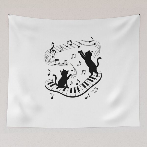 Item preview, Musical Cats Piano Keys designed and sold by Tanjaberto.