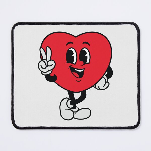 Item preview, Retro Heart Cartoon Character with Peace Sign. Cute Heart Vintage Comic Style. designed and sold by thailerd.