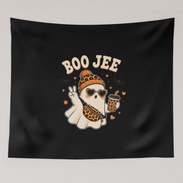Item preview, Boo Jee Ghost Halloween Coffee Lover Leopard Print designed and sold by PaletteArc.