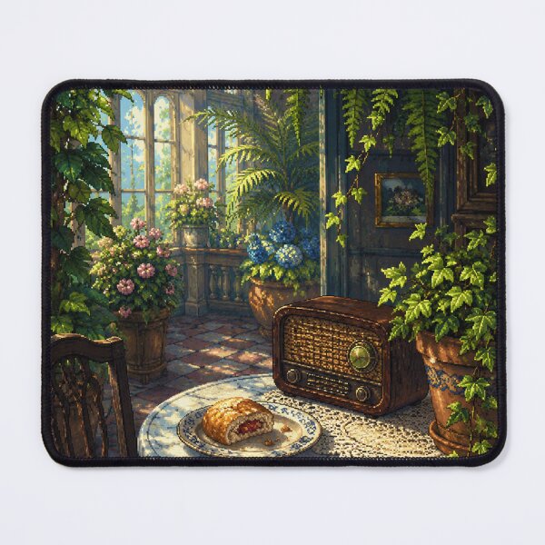 Item preview, Cozy Cafe Pixel Art: Botanical Brew Nook designed and sold by bapupa.